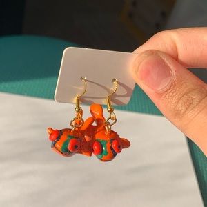 Handmade fish earrings